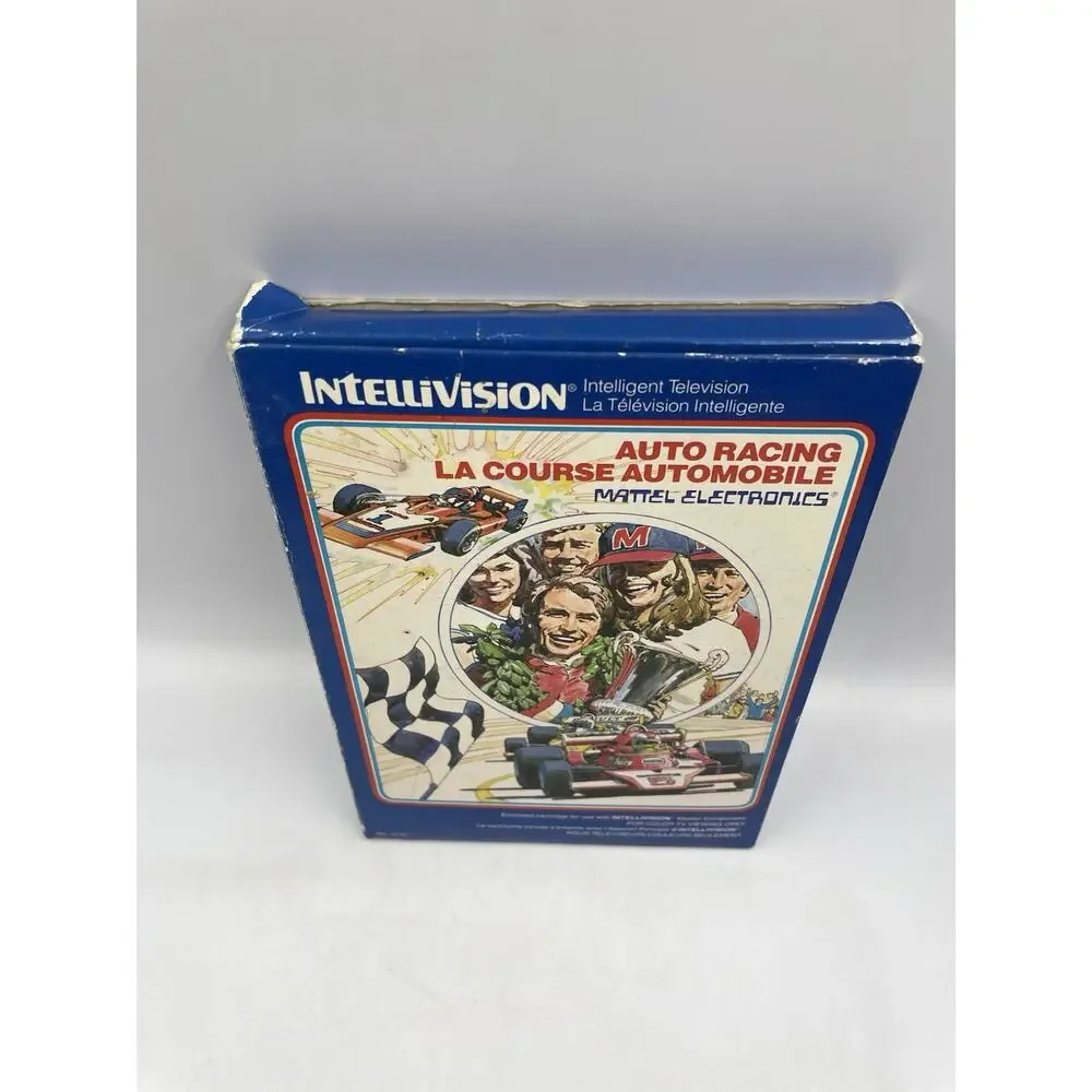 Auto Racing (Intellivision, 1980) COMPLETE IN BOX w/ OVERLAYS / TESTED